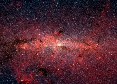 outer space, stars, Milky Way - duplicate desktop wallpaper