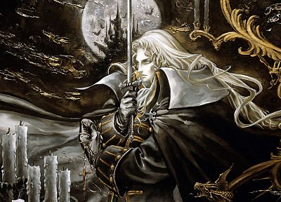 Alucard, fantasy art, Castlevania, artwork - random desktop wallpaper