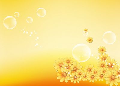 abstract, nature, flowers, yellow - random desktop wallpaper