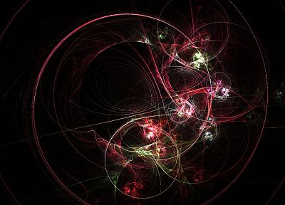 abstract, red, fractals - random desktop wallpaper