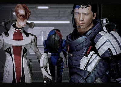 Mass Effect, Mass Effect 2, Commander Shepard - duplicate desktop wallpaper
