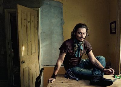 American, jeans, men, Johnny Depp - desktop wallpaper