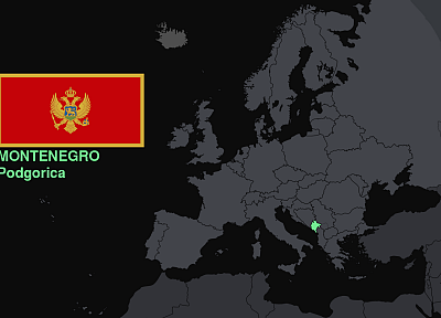 flags, Europe, maps, knowledge, countries, useful, Montenegro - random desktop wallpaper
