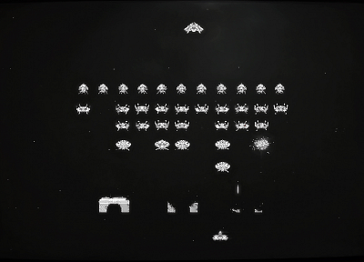 Space Invaders, retro games - desktop wallpaper