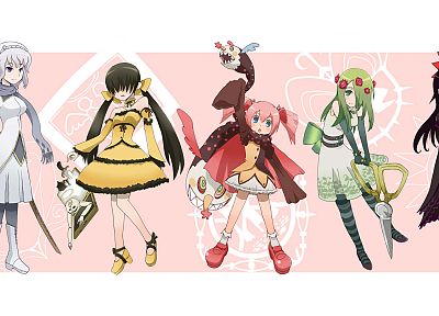 Mahou Shoujo Madoka Magica, crossovers - duplicate desktop wallpaper
