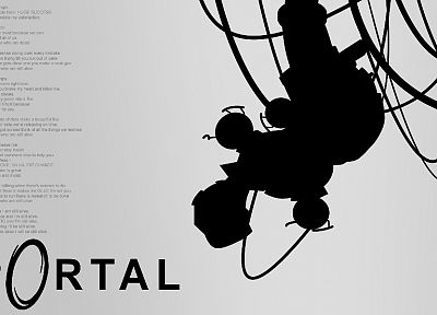 Portal, GLaDOS - desktop wallpaper