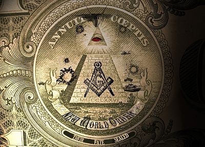 money, illuminati, New World Order - random desktop wallpaper