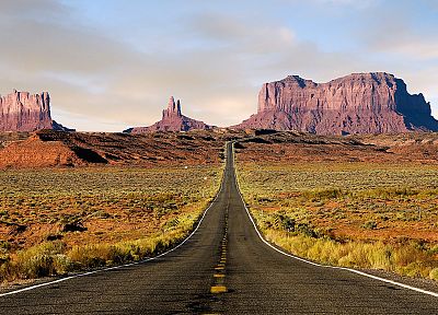 nature, deserts, roads, Utah, Route 163 - random desktop wallpaper