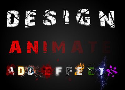 text, design, effects - desktop wallpaper