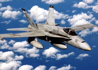 aircraft, military, USMC, F18 Hornet - desktop wallpaper