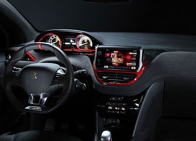 Peugeot, concept art, dashboards, Peugeot 208 GTI - desktop wallpaper