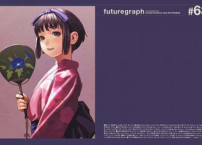 Range Murata, Futuregraph, Japanese clothes - random desktop wallpaper