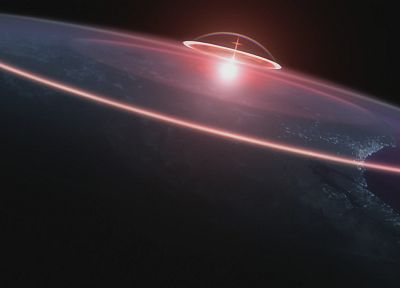 outer space, planets, Neon Genesis Evangelion - random desktop wallpaper