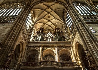 architecture, churches, organ, HDR photography - duplicate desktop wallpaper