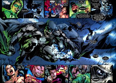 Green Lantern, Batman, DC Comics, Superman, Blackest Night, Wonder Woman - random desktop wallpaper