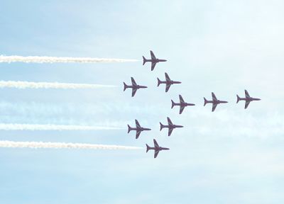 aircraft, Red Arrows, airshow - desktop wallpaper