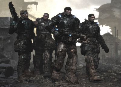 video games, Gears of War - duplicate desktop wallpaper