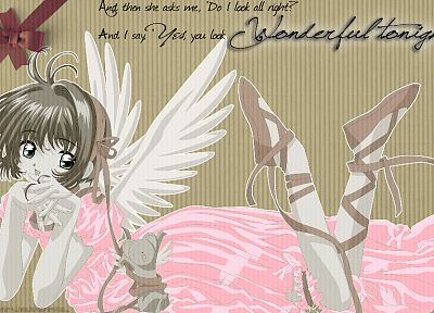 wings, Cardcaptor Sakura, wins, Kinomoto Sakura - random desktop wallpaper
