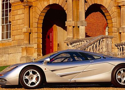 cars, silver, vehicles, McLaren F1 - random desktop wallpaper