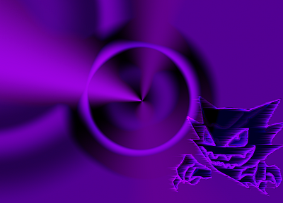 Pokemon, purple, Haunter - duplicate desktop wallpaper