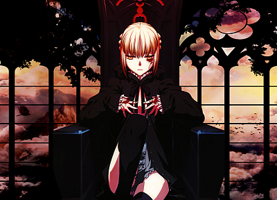 Fate/Stay Night, dark, Saber, Fate series - random desktop wallpaper