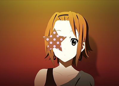 K-ON!, Tainaka Ritsu, anime, simple background - duplicate desktop wallpaper