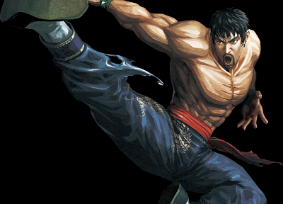 video games, artwork, versus fighting, Street Fighter X Tekken, Law - desktop wallpaper