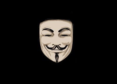 Anonymous, masks, Guy Fawkes, V for Vendetta - duplicate desktop wallpaper
