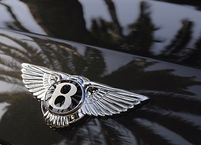 Bentley, logos, reflections - random desktop wallpaper