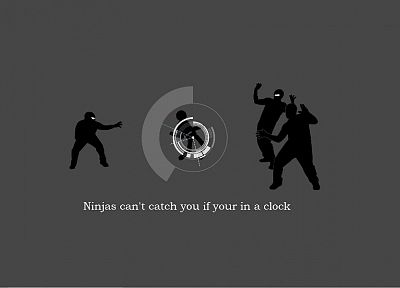 ninjas, ninjas cant catch you if, grammar - random desktop wallpaper