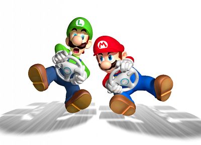Mario Bros, Mario Kart - desktop wallpaper