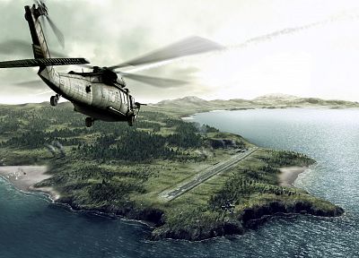 aircraft, military, helicopters, vehicles, UH-60 Black Hawk, sea - related desktop wallpaper