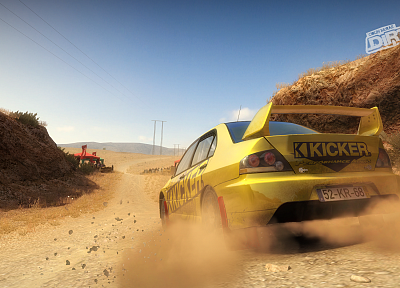 vehicles, Mitsubishi Lancer Evolution, Dirt 2, Dirt video game - desktop wallpaper