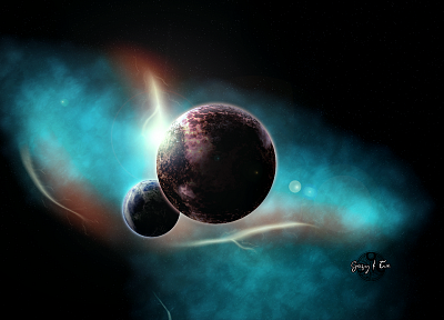outer space, planets, Doctor Who, Gallifrey - desktop wallpaper