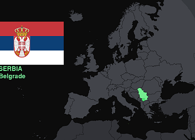 flags, Europe, maps, knowledge, countries, Serbia, useful - duplicate desktop wallpaper