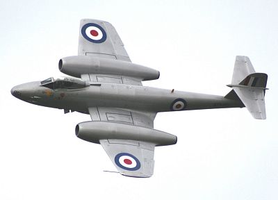aircraft, military, World War II, planes, Gloster Meteor - desktop wallpaper