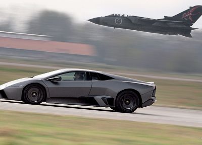 aircraft, military, cars, race, planes, Lamborghini Reventon, Italian Air Force, Panavia Tornado - desktop wallpaper