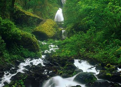 nature, falls, Oregon, waterfalls, rivers - related desktop wallpaper