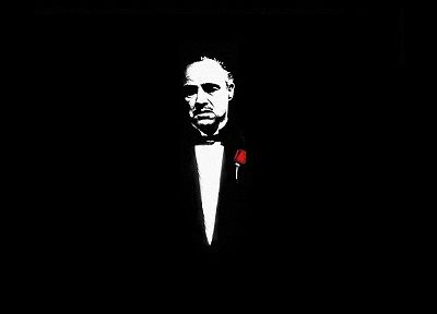 The Godfather, black background - desktop wallpaper