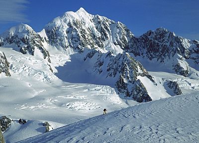 mountains, landscapes, ski, New Zealand, National Park - desktop wallpaper
