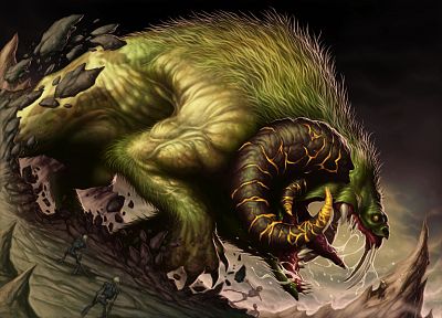 monsters, Magic: The Gathering, Dave Allsop - random desktop wallpaper