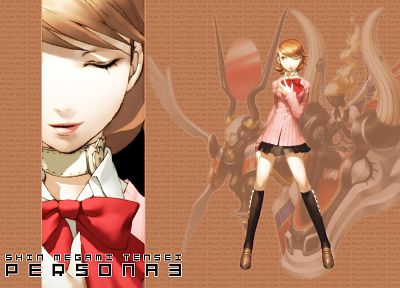Persona series, Persona 3, anime, Takeba Yukari - duplicate desktop wallpaper