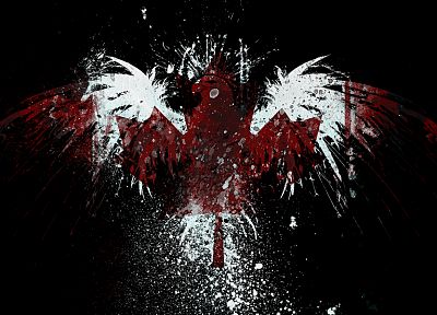 eagles, Canada, flags - random desktop wallpaper