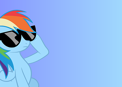 sunglasses, My Little Pony, Rainbow Dash - duplicate desktop wallpaper