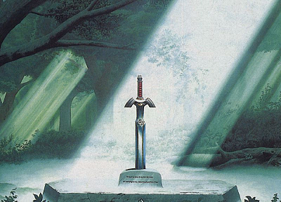 The Legend of Zelda, master sword - desktop wallpaper