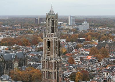 tower, The Netherlands, city in the sky, utrecht - desktop wallpaper
