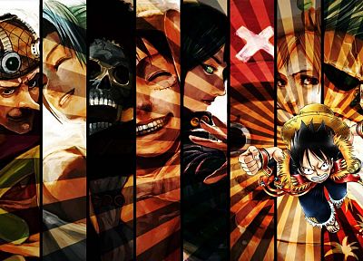 Robin, One Piece (anime), Nico Robin, pirates, Roronoa Zoro, Franky (One Piece), Brook (One Piece), Monkey D Luffy, Nami (One Piece), Usopp, Sanji (One Piece) - desktop wallpaper