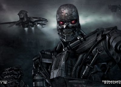robot, movies, mecha, Terminator Salvation - random desktop wallpaper