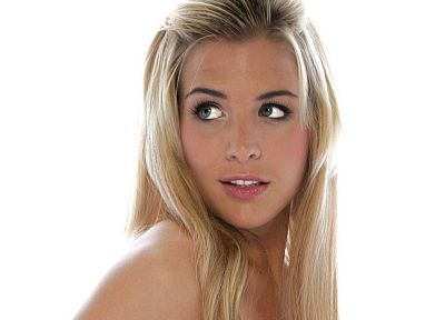 blondes, women, eyes, Gemma Atkinson - random desktop wallpaper