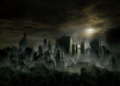 cityscapes, post-apocalyptic, architecture, buildings, artwork - related desktop wallpaper